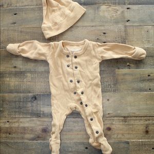 Organic thermal footed overall